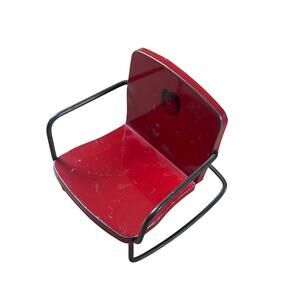 Vintage Little Red Bonnet Doll House Furniture Red Chair